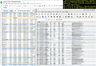spreadsheet neatening-up, two views