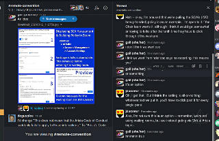 CoC and policy chat on slack