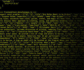 last year's test data JSON object, omgwalloftext