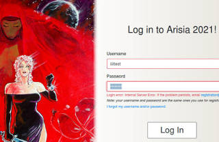 oops, internal server error on login