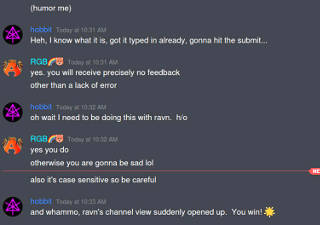 take excerpt: test-user opens up