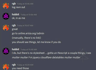 gail setup for me to run /admin page on site