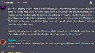 Thurs morning thoughts about grocery run