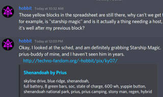 session signups: ooh, starship == Willie Yee