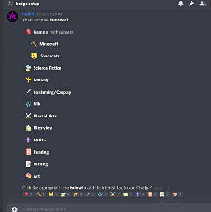 big interests menu first go  R:interest