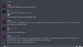 pondering merits of text/chat format