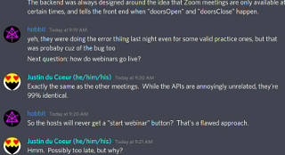 Misunderstanding of how webinars work