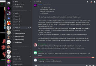'preparing' discord chat space for the panel