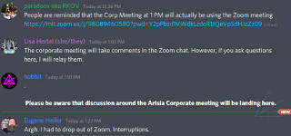 clearing 'room 5' for corp mtg discussion