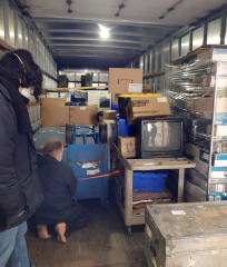 Romping around in the back of a truck again!