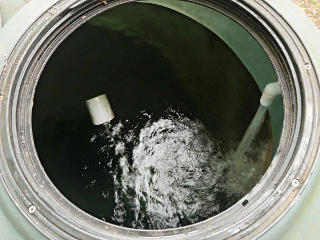 Tank nearing full, when we test the float switch