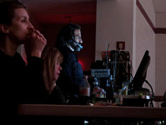 Semi-sneak shot of FOH control