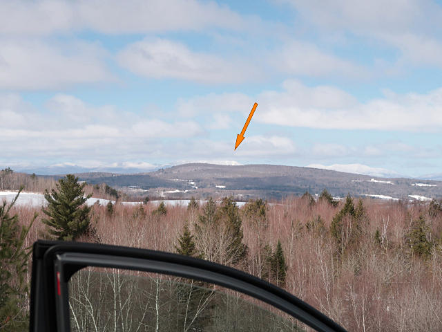 View to Jay Peak from Derby Walmart lot
