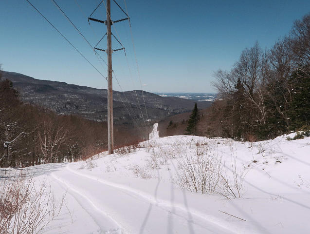 View west from Jay Pass powerline cut