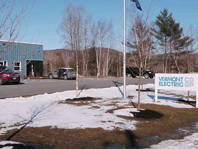 Slow-charging at the electric coop office