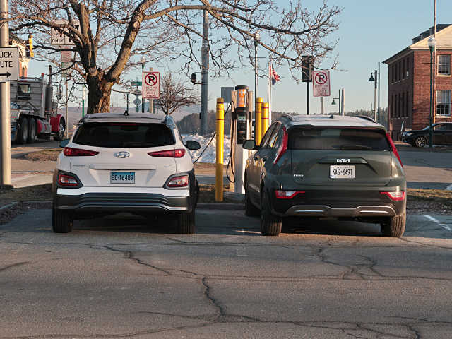 Inconsiderate assholes hogging chargers all night in Newport