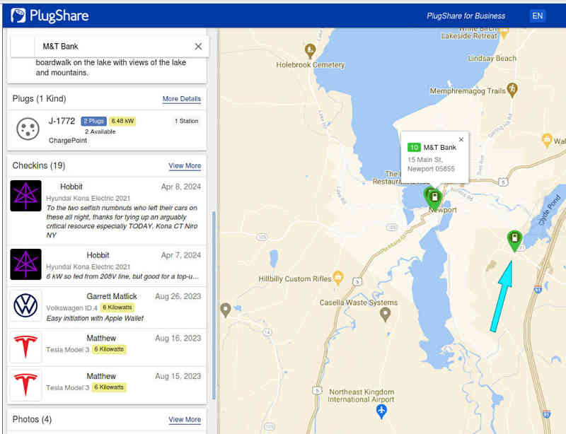 Posting a micro-rant on Plugshare: white Kona Connecticut BD-16489, green Niro New York KAS-6491