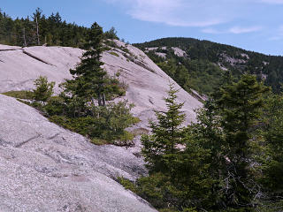 Open slabs on Dickey west ridge