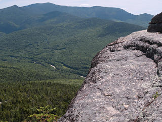 Cliff above highway 49 and the Mad River