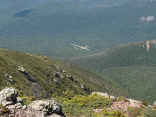 View down to Lafayette campground