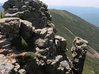 A rocky spire