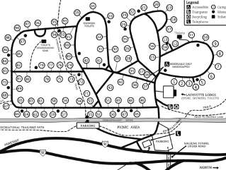 Lafayette campground map
