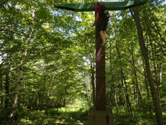 Old ski lift tower near Thunderbolt