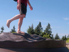 Summited Greylock, on its bronze copy