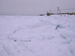 Buzzards Bay frozen