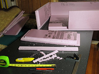 Box parts, cut from original 2x8 stock