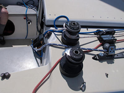 Rigging near cockpit