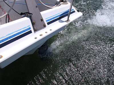 On motor, direct headwind