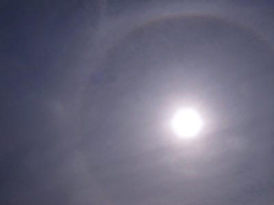 Ring with sundogs
