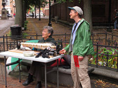 Cranking the glass harp