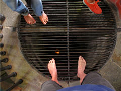 Down Bunker Hill monument ventilation shaft