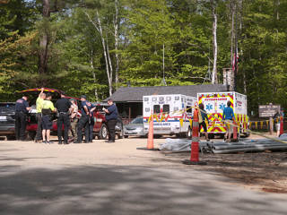 Medical emergency just after we arrived