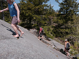 Up a 45 degree slab, no problem