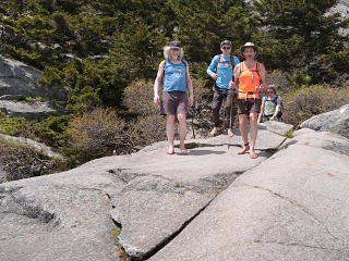 Coming down the slabs