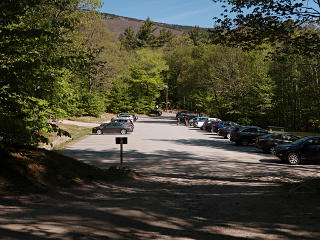 Very non-full main parking lot