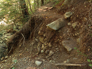 Trail washout