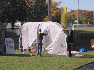 Exit tunnel construction