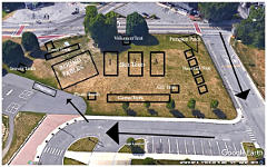 Planning map of school field layout