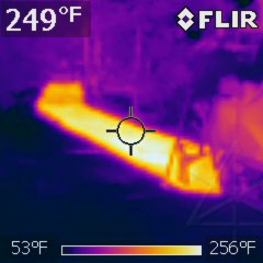 Thermal view of first strip