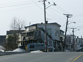 rickety building in Mars Hill