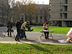 Camera crew from Aloft public relations firm