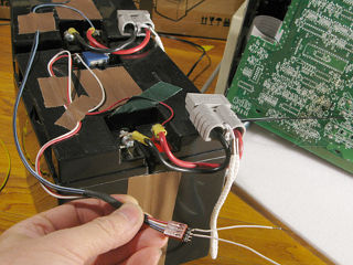 Monitoring taps on battery string