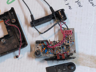 Innards of a TR-200 beltpack