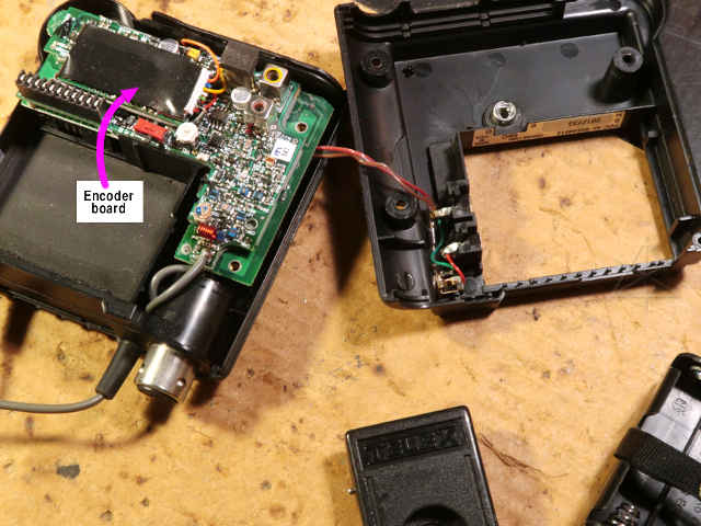 TR-300 open, talk-around encoder board