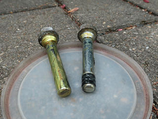 Both slide pins, they are different