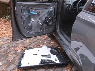 Door panel removed